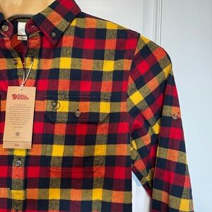 Fjallraven Men's SKOG Slim Fit - True Red - Size XL - 100% Organic Cotton NWT